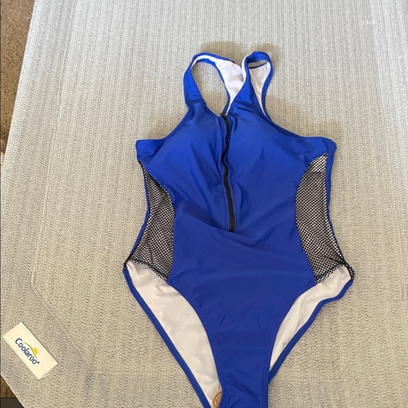 Blue Kids One Piece Swimsuit - Picture 1 of 1